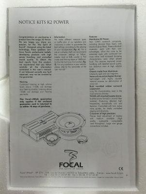 ขายลำโพง FOCAL แยกชิ้น 2 ทาง 165 KRX2 Made in France ขายลำโพง FOCAL แยกชิ้น 2 ทาง 165 KRX2 Made in France