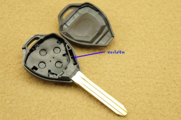 กรอบกุญแจรีโมทเดิมสำหรับTOYOTA พร้อมดอกกุญแจตามรุ่นรถ