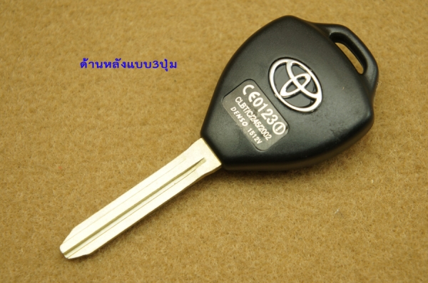กรอบกุญแจรีโมทเดิมสำหรับTOYOTA พร้อมดอกกุญแจตามรุ่นรถ