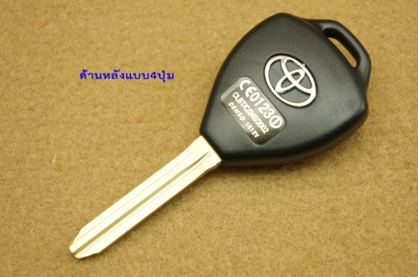 กรอบกุญแจรีโมทเดิมสำหรับTOYOTA พร้อมดอกกุญแจตามรุ่นรถ