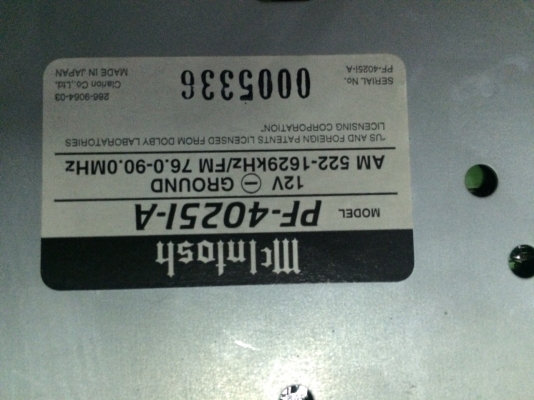 Mcintosh PF-4025l-A 20Bit CD-RW MD-RW คุมกล่องCD Mede in Japan มือ2 ญี่ปุ่น Mcintosh PF-4025l-A 20Bit CD-RW MD-RW คุมกล่องCD Mede in Japan มือ2 ญี่ปุ่น