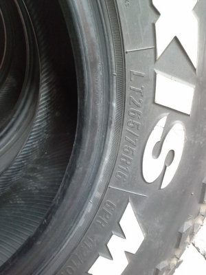 Maxxis MT 764 ขนาด 265/75/16 ปี11 สวยๆ สภาพดี 1ชุด