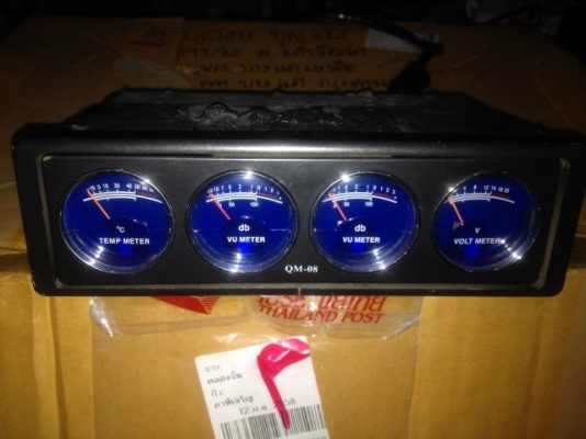 ตัววัด VU ต่อกับเครื่องเสียงรถยนต์ของเก่าญี่ปุ่นสภาพดีใช้งานได้ปกติ