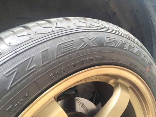 ล้อTE37 ขอบ 20x9.5 off+18 พร้อมยางFalken japan 265/50/20 สภาพใหม่ๆ