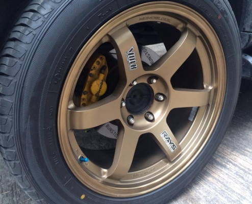 ล้อTE37 ขอบ 20x9.5 off+18 พร้อมยางFalken japan 265/50/20 สภาพใหม่ๆ