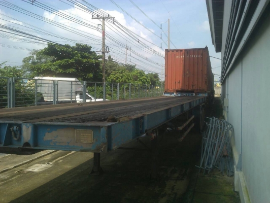 ขายด่วนครับ หาง 2 เพลา พื้นเรียบไม้ สามมิตร พร้อมใช้งานครับ