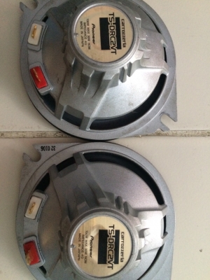 ลำโพง Pioneer TA-DRC2VT 4นิ้ว 100W โครงหล่อ แม่เหล็กนีโอ กรอยเคฟล่า เสียงกลางชัด เบสนุ่ม Made in Japan มือ2 ญี่ปุ่น