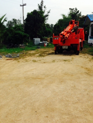 ขายแท่นเครนติดสว่านเจาะเสาเข็มเสาไฟฟ้า สภาพพร้อมยกใส้รถใช้งานได้เลยครับ