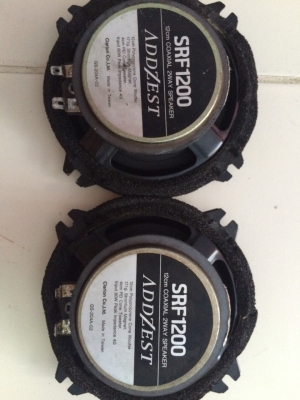 ลำโพง ADDZEST SRF1200 COAXIAL 2ทาง 12ซม. 80W กรวยโพลี เสียงกลางแหลมชัด ใส เบสนุ่มๆ พร้อมฝาครอบลำโพง มือ2 ญี่ปุ่น