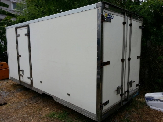 ขายตู้ห้องเย็น ติดหลังรถ พร้อมตัวทำความเย็น ขนาด ยาว 14 ฟุต กว้าง 6 ฟุต สูง 6 ฟุต