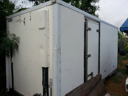 ขายตู้ห้องเย็น ติดหลังรถ พร้อมตัวทำความเย็น ขนาด ยาว 14 ฟุต กว้าง 6 ฟุต สูง 6 ฟุต