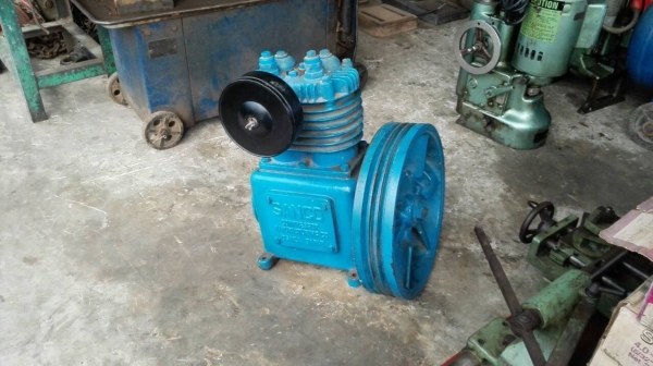 Sell>> หัวปั้มลม SANCO JAPAN 5 HP. สภาพสวย สด แน่น พร้อมใช้งาน.