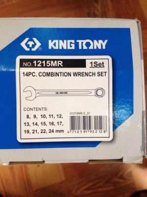 ประแจแหวนช้าง 14 ตัวชุด King Tony 1215MR ของแท้