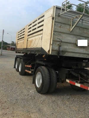 ขายรถสิบล้อ ISUZU DECA FXZ360แรง ปี55 พ่วงแม่ลูกดัมพ์สามมิตรพ่วงแม่ลูก กะบะสามมิตร