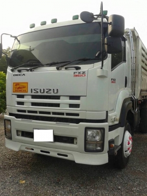 ขายรถสิบล้อ ISUZU DECA FXZ360แรง ปี55 พ่วงแม่ลูกดัมพ์สามมิตรพ่วงแม่ลูก กะบะสามมิตร