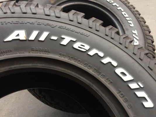 BF Goodrich All-Terrain KO ขนาด 31 10.5 r15 BF Goodrich All-Terrain KO ขนาด 31 10.5 r15