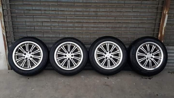 ขอบ 15 4รู100/114 แถมยางสภาพพร้อมใช้งาน