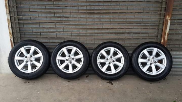 ล้อเดิม Nissan ขอบ 15 4รู100 แถมยาง Bridgestone