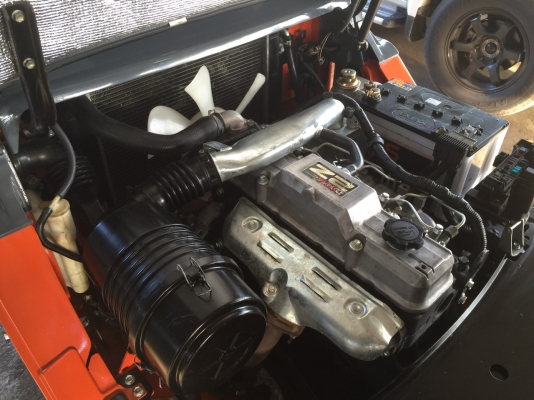 ขายด่วนรถยกเครื่องยนต์ดีเซล TOYOTA รุ่นล่าสุด 8FD35Jขนาด3.5 ตันเสา3 เมตร งาสไลด์ เกียร์ออโต้