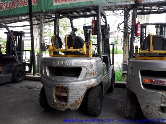 รถโฟร์คลิฟท์ มือสอง ขนาด 3 ตัน Nissan UGL02 # UGL02-001550 โทร.กุ้ง:0813062283