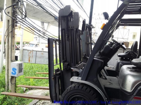 รถโฟร์คลิฟท์ มือสอง ขนาด 3 ตัน Nissan UGL02 # UGL02-001550 โทร.กุ้ง:0813062283