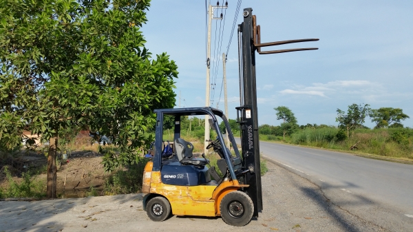 ขายด่วนรถยก TOYOTA 7FGยก1.5ตันเสาสูง3เมตรยางตันหน้าหลังรถนอกนำเข้ายังไม่เคยใช้งานในเมืองไทยเลย=รุ่นใหม่ขายถูกๆๆ