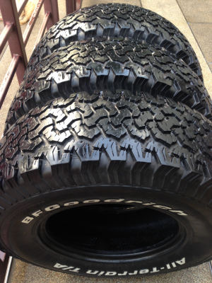ยาง All BF goodrich 31 10.5 R15 จำนวน3เส้น ดอกติดหนวดไม่มีปะ