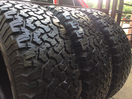 ยาง All BF goodrich 31 10.5 R15 จำนวน3เส้น ดอกติดหนวดไม่มีปะ