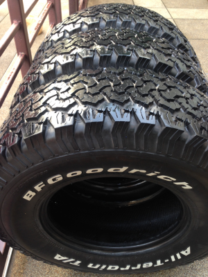 ยาง All BF goodrich 31 10.5 R15 จำนวน3เส้น ดอกติดหนวดไม่มีปะ