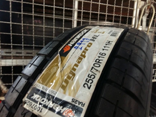 ยาง HANKOOK Dynapro RA25 255/70R16 เส้นละ 3,500 บาท