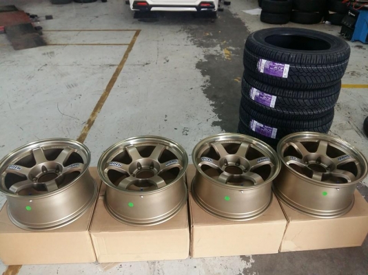 ล้อ TE37 ขอบ18 พร้อมยาง ACHILLES ชุดละ 29,000 บาทเท่านั้น