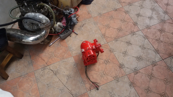 หวอ รถดับเพลิง 24V. 5500RPM.