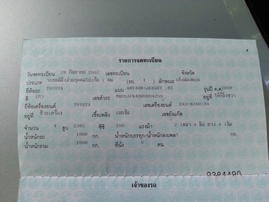 รถโตโยต้า ไฮบริดแคมรื่. ปี 52   สนใจติดต่อ  081 - 6079515