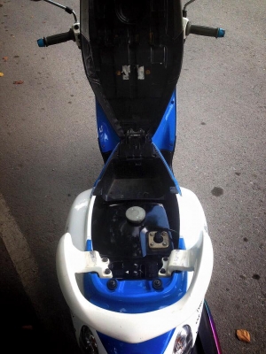 Fino เกย์แยก สีฟ้าขาว รถบ้านเดิมเดิม 16900 สภาพพร้อมใช่งาน