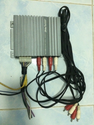 Alpine MXE-F130 4CH 50W มาพร้อมสายRCA Alpineแท้ๆ 2ชุด สภาพสวย Made in Japan มือ2 ญี่ปุ่น