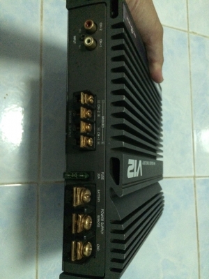 Power Alpine V12 MRV-T500 2CH 50W*2 CH ขับกลางแหลม ปรับเป็น Mono ขับซัพได้ ปรับ HP/LP ช่วง 50-200 Hz มือ2 ญี่ปุ่น