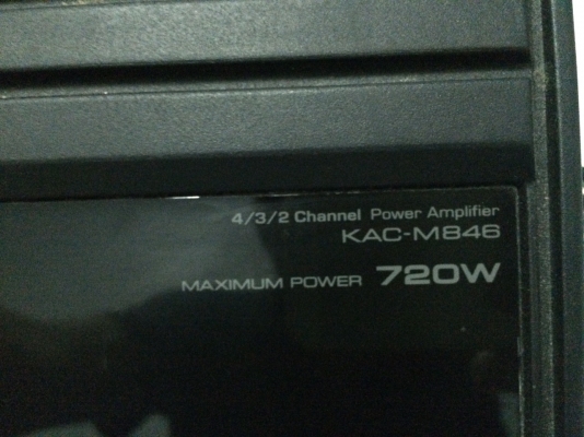 Power KENWOOD KAC-M846 4CH 720W สภาพสวย มือ2