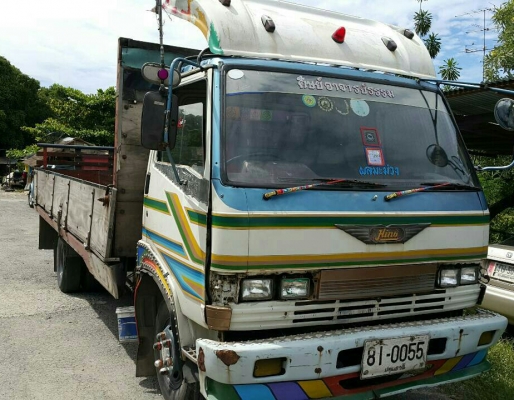 หกล้อ ฮีโน่ KM 779 WO4D-117 พ.เพาเวอร์ ยาง8.25 กะบะไม้ช่วงยาว 5.50ม สภาพดีพร้อมใช้ ทะเบียนพร้อมโอน