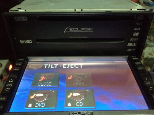 ECLIPSE AVN4404D DVD-RW MP3-RW CD-RW แผ่นแท้ไลท์อ่าน ได้ทั้งNTSCและPAL ปรีเอ้า2ชุด สภาพสวย มือ2 ญี่ปุ่น