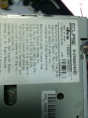 ECLIPSE AVN8804HD HDD30GB DVD-RW MP3-RW CD-RW แผ่นแท้ไลท์อ่าน เล่นได้ทั้งNTSCและPAL ระบบ5.1CH ปรีเอ้า3ชุด เซนเตอร์1ชุด วีดีโอเอ้า1ชุด สภาพสวย มือ2 ญี่ปุ่น