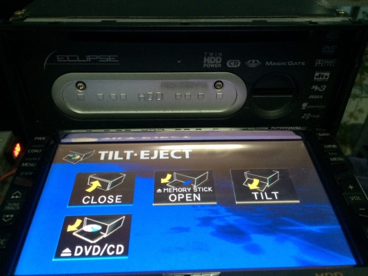 ECLIPSE AVN8804HD HDD30GB DVD-RW MP3-RW CD-RW แผ่นแท้ไลท์อ่าน เล่นได้ทั้งNTSCและPAL ระบบ5.1CH ปรีเอ้า3ชุด เซนเตอร์1ชุด วีดีโอเอ้า1ชุด สภาพสวย มือ2 ญี่ปุ่น