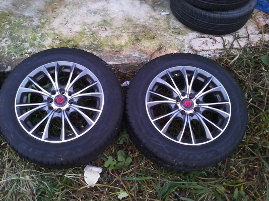 ล้อแม็ครถยนต์ LENSO ขอบ 15 4รู100 4รู114 พร้อมยางใหม่ๆๆ