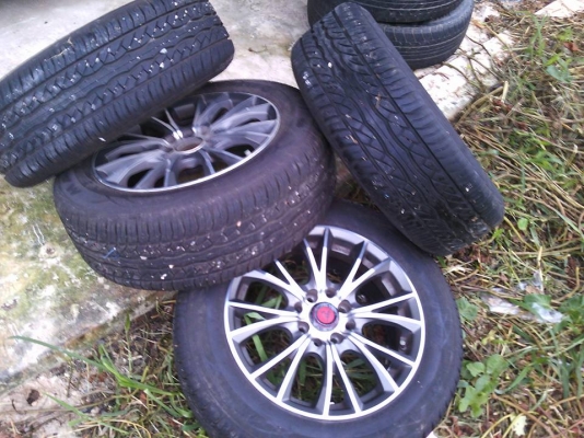 ล้อแม็ครถยนต์ LENSO ขอบ 15 4รู100 4รู114 พร้อมยางใหม่ๆๆ