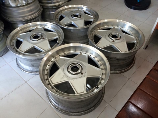 ขายล้อ RAYS HUHRER 2 ชิ้นแท้ ขอบ 17 F8 R9 4,5/114.3 ล้อประมูลญี่ปุ่น