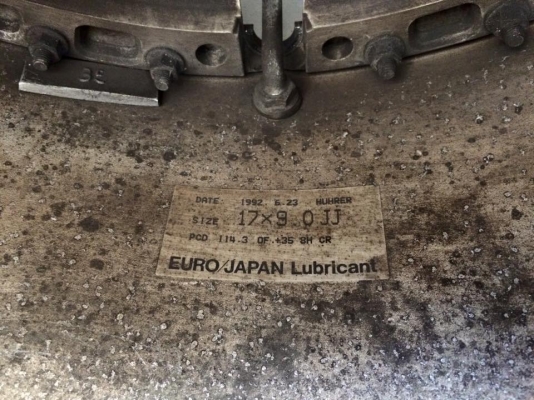 ขายล้อ RAYS HUHRER 2 ชิ้นแท้ ขอบ 17 F8 R9 4,5/114.3 ล้อประมูลญี่ปุ่น