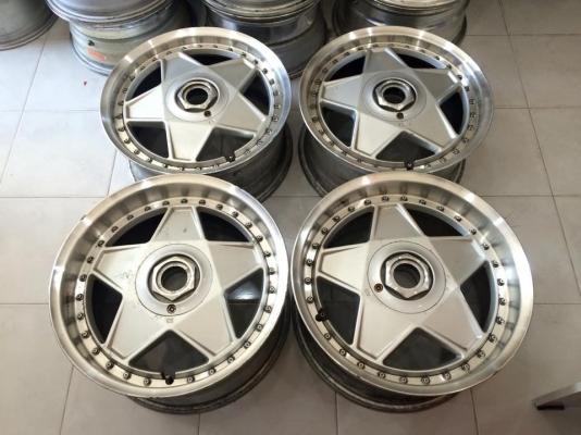 ขายล้อ RAYS HUHRER 2 ชิ้นแท้ ขอบ 17 F8 R9 4,5/114.3 ล้อประมูลญี่ปุ่น