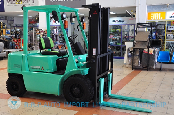 ขายรถโฟล์คลิฟท์มือสอง MITSUBISHI รุ่น FG25 ราคา 215,000 บาท นำเข้าจากประเทศญี่ปุ่น 100\% ไม่เคยใช้งานในประเทศไทย