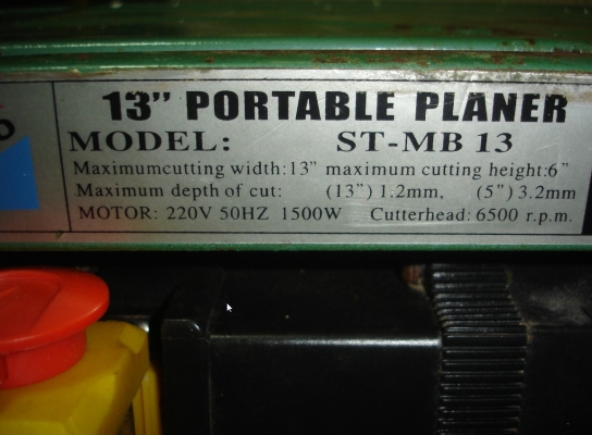 ขายเครื่องรีดไม้สภาพดี ยี่ห้อSAMTOรุ่นST-MB13 ใบ13นิ้ว พร้อมใช้งาน