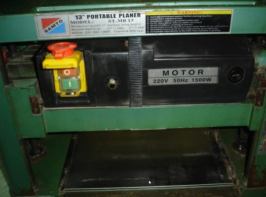 ขายเครื่องรีดไม้สภาพดี ยี่ห้อSAMTOรุ่นST-MB13 ใบ13นิ้ว พร้อมใช้งาน