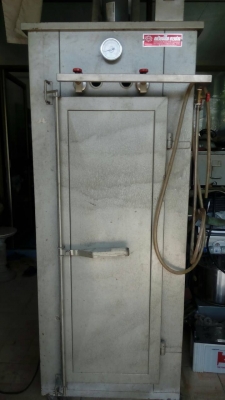 ตู้อบขนมกล้วยน้ำไท ตู้อบแบบแก๊ส มีพัดลมกระจายด้วยไฟฟ้า ไฟ 220 v